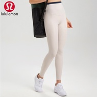 Lululemon yoga pants, women's nude sports and fitness pants, anti roll edge high waisted tight pants, lulu yoga suit factory special price