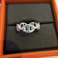 Hermes Olympe Ring Osmose 925 silver Ring 愛馬仕純銀 戒指 豬鼻戒指 黑色H戒指
