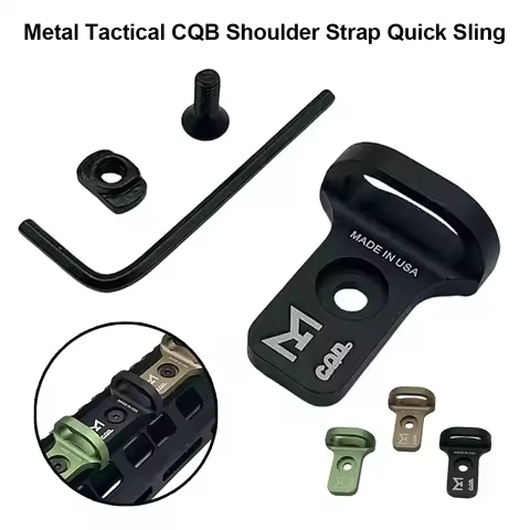 MLOK Tactical Shoulder Sling Mount CNC Aluminum Adapter Quick Detach Buckle Rifle Gun AR15 AK47 Airs