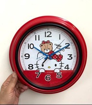 Hello Kitty 掛牆鐘 Sanrio Hello Kitty Clock