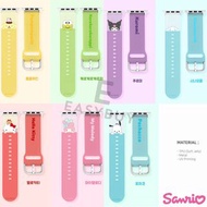 🇰🇷 KOREA SANRIO Hello Kitty Kuromi pompompurin Kerropi pochacco cinnamoroll MyMelody PEEK Watch Strap Watch bands for Apple Watch 韓國 三麗鷗Hellokitty My Melody 青蛙仔 玉 桂狗PC狗布甸狗 可調節 手錶帶 最新款式 韓國空運到港 Size 尺寸：38/40mm 或 42/44mm