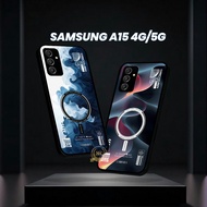 HP SAMSUNG A15 glass Softcase - Casing SAMSUNG A15hp - Cellphone Casing - Magsave U 577 Motif Casing