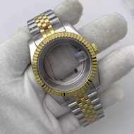 Watch Accessories Watch Case Men 36mm39mm Dog Teeth Ring Between Gold Stainless Steel Case with NH35