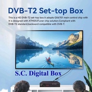 DVB-T2 H.264 HD กล่องรับสัญญาณดิจิตอลทีวีกล่องดาวเทียมรองรับ YouTube 92/5000 DVB-T2 DVB-C MPEG4 H.264 HD Digital set-top
