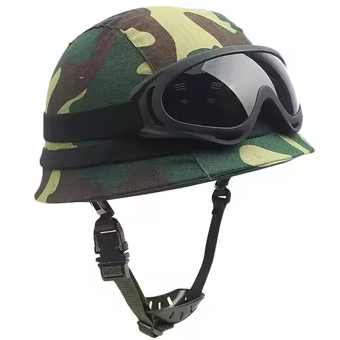 GK80 Tactical Helmet, with Helmet Cloth/Net and Airsoft Goggles, Military Protective Combat Gear, fo