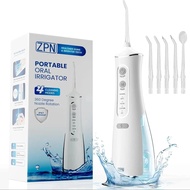 ZPN Water flosser สําหรับทําความสะอาดฟันและไหมขัดฟันด้วย 5 เคล็ดลับ Jet แบบถอดเปลี่ยนได้ Flosser น้ํ