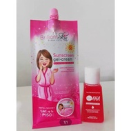 Brilliant skin Sunblock / SUNSCREEN 50g + AHA Serum + 2pcs Set (Sunscreen + AHA Serum)