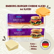 Emborg Burger Cheese Slices Yellow / White HALAL 1KG (84 Slices) (ONLY JB AREA DELIVERY)