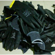 Black safety gloves 1 pair of motorcycle gloves hard work/ work palm work project