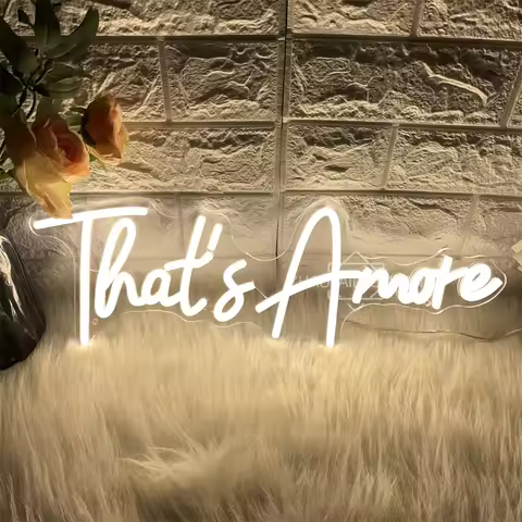 That Is Amore Neon Led Signs Wedding Bedroom Decoration LED Neon Lights USB Home Room Wall Hanging D