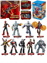 ตัวการ์ตูนฮีโร่ Marvel Avengers .Spider-Man Iron Man