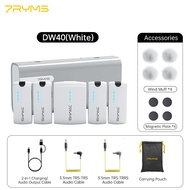 7Ryms iRay DW40 Four-channel Mini Wireless Lavalier Microphone 2.4G Wireless Clip on Microphone with
