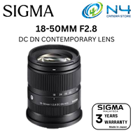Sigma 18-50mm f2.8 DC DN Contemporary Lens for Sony E  Fujifilm X-Mount Canon RF-Mount