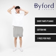 Byford Seluar Pendek Lelaki | (1 Pc) Byford Cotton Mix Short Pant Pyjamas - BPD870S