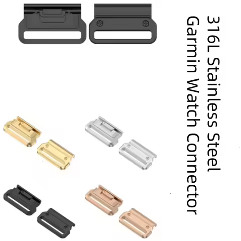 2pcs 20mm 22mm 26mm Stainless Steel Adapter for Garmin Watch Metal Connector for Garmin Fenix 7X 6X 