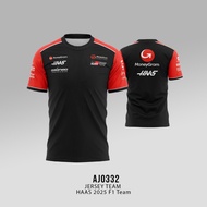 TEXAS Team Jersey HAAS F1 2025 Premium Short Sleeve Jersey Long Sleeve Jersey AJ0332-AJ0332P
