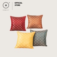 Homlly Oriental Fan Jacquard Cushion Cover Pillowcase