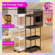 (READY MAKASSAR) RK03 Rak SUSUN Rak TROLI Rak Plastik YEYE Lemari Dapur Pakaian Kamar 47A5