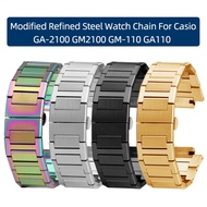 Modified Refined Steel Watch Chain For G-SHOCK Casio GA-2100 GM2100 GM-110 GA110 Farmhouse Oak Steel