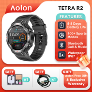 AITO × Aolon Jam Tangan Pria Tetra R2 Smartwatch Jam Tangan Original Show Pace Waterproof IP68 Track