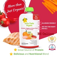 Little Etoile Organic Baby Puree Food Pouch For 6 Months Old And Above - Chicken, Veggies & Brown Ri