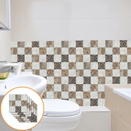 (New)  Kitchen Tile Sticker Adhesive Tile Sticker 20x20cm Mosaic Tile Wall Sticker Self-adhesive Waterproof Kitchen Bathroom Decal