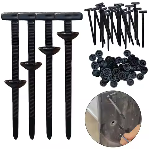 Nylon Universal Cable Tie Buckle Heavy Duty Self-Locking Zip Ties Holder with Pin Fasteners Multi-Pu