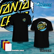 Santa Cruz Skateboard Classic Minimalist Pocket tees Floral Japanese Flames Santa Cruz Logo Customiz