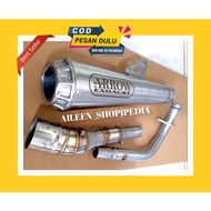 Exhaust Racing Motorcycle Matic Bead Xeon Genio Adv Nmax X-Max Pcx Arrow Stainless Full System 50