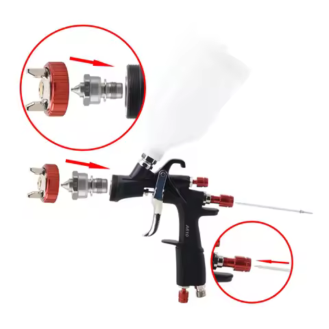 AEROPRO LVLP Spray Gun Accessories Nozzle Set 1.3/1.4/1.5/1.7/2.0mm Nozzle Needle Air Cap Set For A6