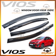 All New Vios 2019 to 2025 Prime OEM / INJECTION TYPE Window Door Rain Visor 2020 2021 2022 2023 2024