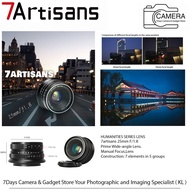 7Artisans 25mm F1.8 Manual Focus Prime Fixed Lens