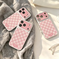 Casing For Honor 400 500 200 Smart X9 X9A X7 X7B X8 X8A X7C X70b Girl Heart Pink Grid Cute Silver Pa