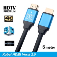 HDMI TO HDTV 2.0 4K 5 Meter High Speed Monitor and TV Display Cable 3840 x 2160 Pixels