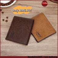 🇲🇾Wallet for Men PU Leather Dompet Lelaki Murah Beg Duit Short Wallet Dompet