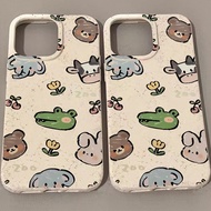 Cartoon Crocodile Xiaoxin  Soft Tpu Phone Case Compatible for iPhone 11 13 12 14 15pro max XR X XS Max  7 8 plus SE 2020 Fashion silicone soft case Shockproof Back Cover