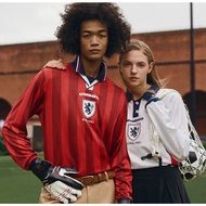 Lantian Jimmy-UMBRO England National Team Beckham Same Style Away Jersey Retro Sports Contrast Color
