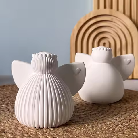 Mellow Full Angel Silicone Molds DIY Christmas Wearing Wreath Angels Resin Plaster Mould Craft Gift 