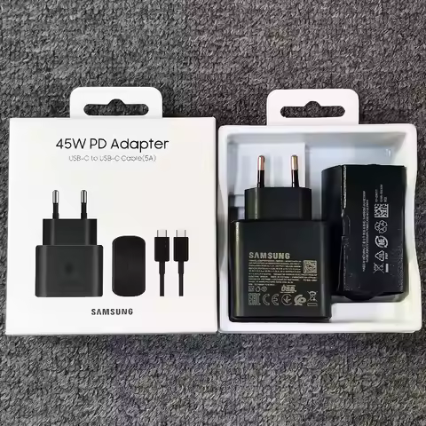 Samsung 45W Charger Super Fast Charge Adapter Type C Cable For Galaxy S24 S23 S22 S21 S20 Note 20 Ul