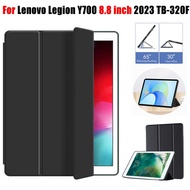 For Lenovo Legion Y700 8.8 inch 2023 TB-320F Fashion Three Fold Soft Silicone Tablet Case Lenovo Legion Y700 8.8" Smart Magnetic Auto-Sleep PU Leather Stand Flip Cover