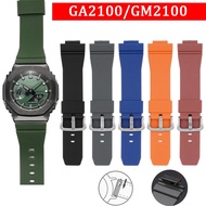 Tali Getah 16MM untuk Casio G-SHOCK YOUTH Siri GA2100 GM2100 Pelepasan Pantas Alat Ganti Band Jam Ta