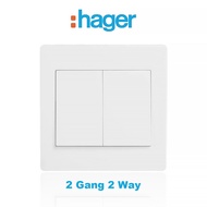 HAGER MUSE SERIES 2 GANG 2 WAY SWITCH