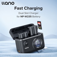 ที่ชาร์จกล้อง NP-W235ช่องเสียบคู่จอแสดงผลดิจิตอลที่มีฟังก์ชั่นที่เก็บข้อมูล SD Card สำหรับฟูจิฟิล์ม