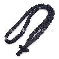 Chinese Knot Rope Hand-woven Blessing 1 Knot Prayer Rope Prayer Cross Necklace