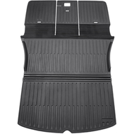 鯨品購 - 適用於 Tesla Model Y 2020-2024 5 座椅(不適用於 7 人座)全天候後座套 後車廂貨物墊 適用於 Model Y 配件(附靠背墊)