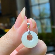 Ngoc Hoa Dien money bag pendant and charm 14,8x4,7mm with S925 silver hook (inbox shop to choose Jad