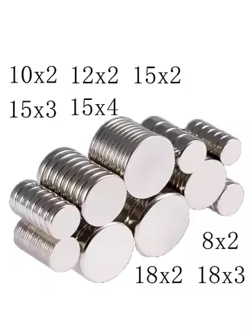 15x2 18x2 10x2 12x2 8x2 Super Strong Round Neodymium Magnet Powerful Magnets N35 Permanent Magnetic 
