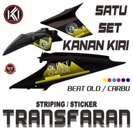 VARIATION OF TRANSPARENT MOTORCYCLE STRIPING STICKERS BEAT OLD VARIATION ESSE CHANGE NEW ELEGANT MOT