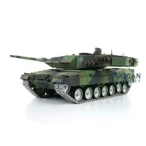US Stock Heng Long 1/16 7.0 Customized Leopard2A6 RC Tank 3889 Metal TracksBarrel Recoil Advanced Fe