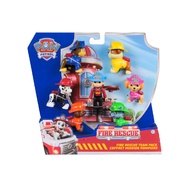 PAW Patrol Fire Rescue Team Pack ฟิกเกอร์ PAW Patrol นักผจญเพลิง 7 ตัว ของเล่นสะสมเด็ก สนุกสุดมันส์
